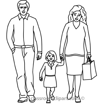 Mom And Dad Clipart Black And White.