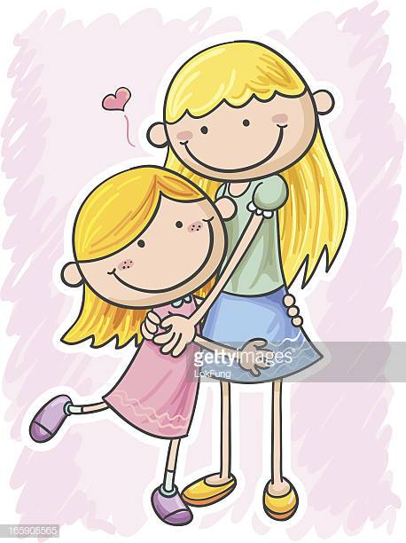 49 Mother Daughter Hug Cartoon Stock Illustrations, Clip art.