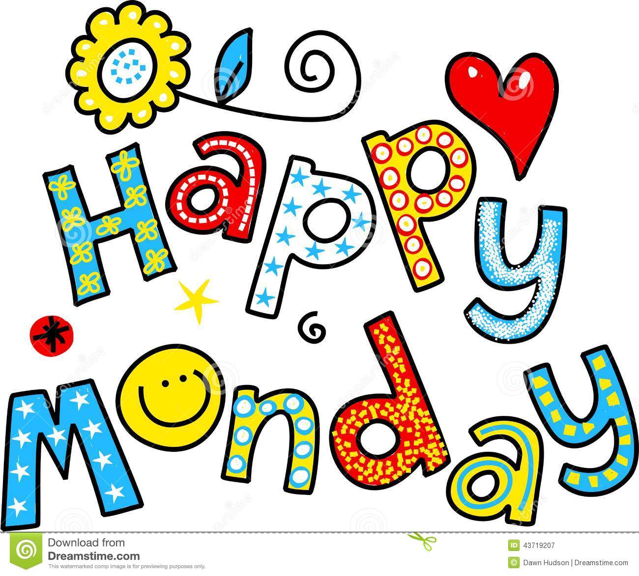 Happy Monday Clipart.