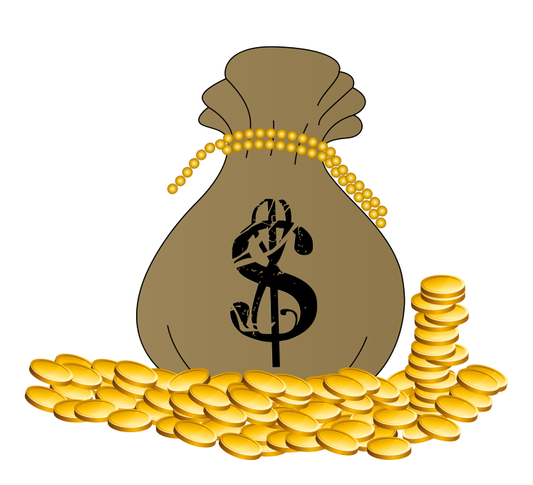 Money coins clipart.