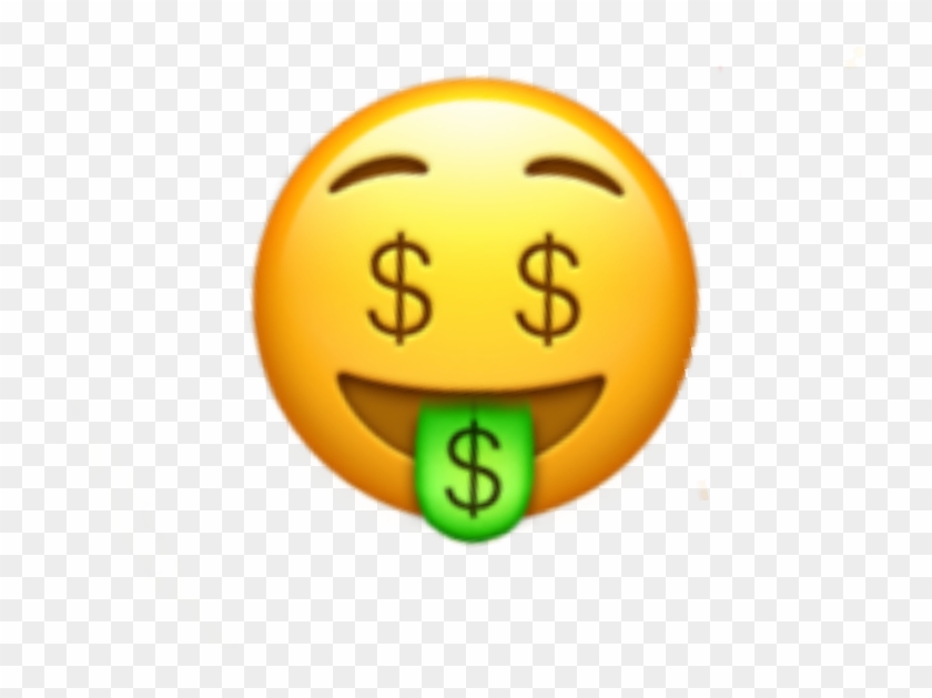 Money Face Emoji Moneyeyes Eyes Iphone Sticker Random.