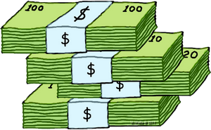 89+ Stack Of Money Clipart.