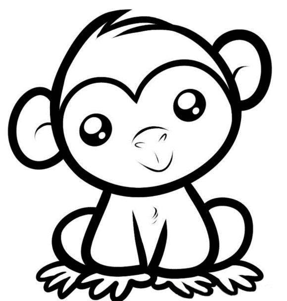 Free Cute Monkey Drawing, Download Free Clip Art, Free Clip.