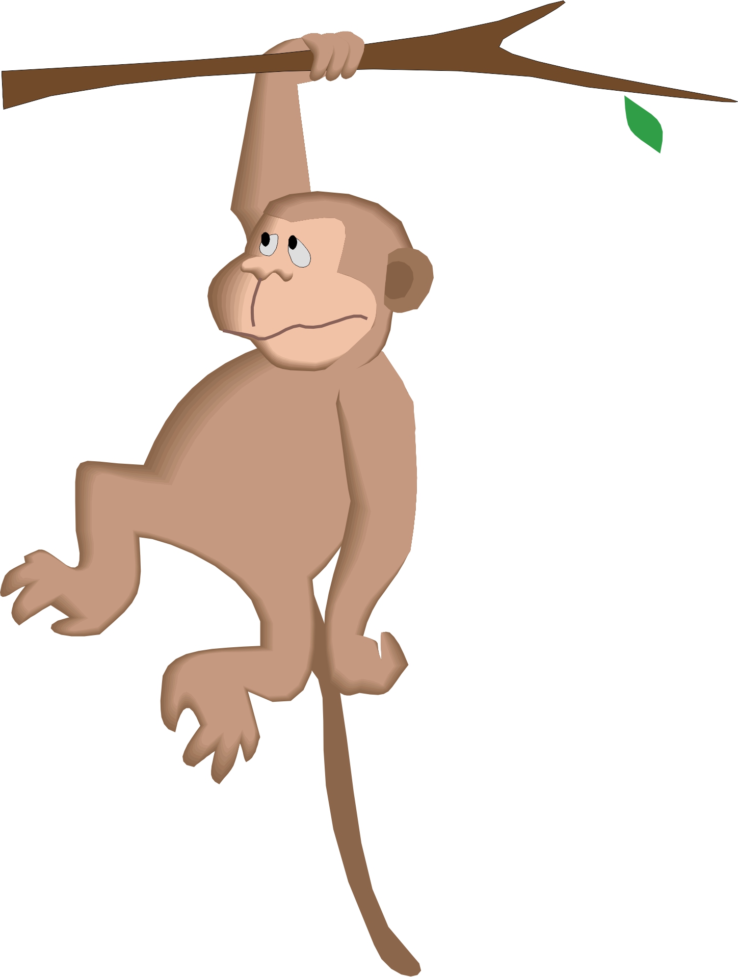 Free Monkey Hanging From A Tree, Download Free Clip Art.