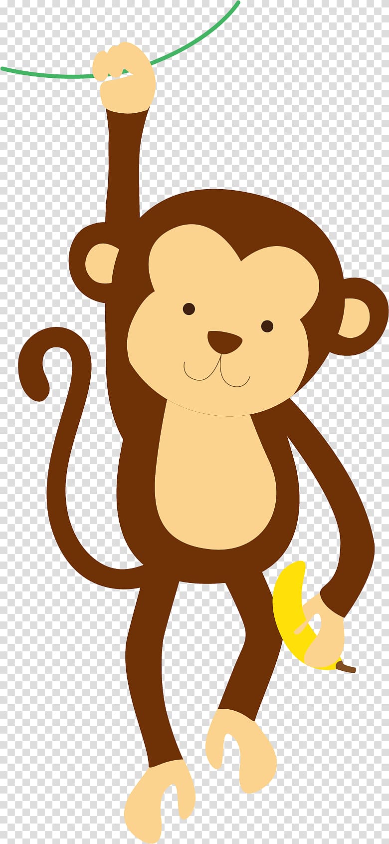 Brown monkey illustration, Giraffe Pony Monkey Cuteness.