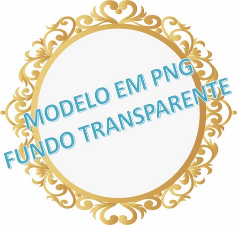 Monograma Dourado em PNG.