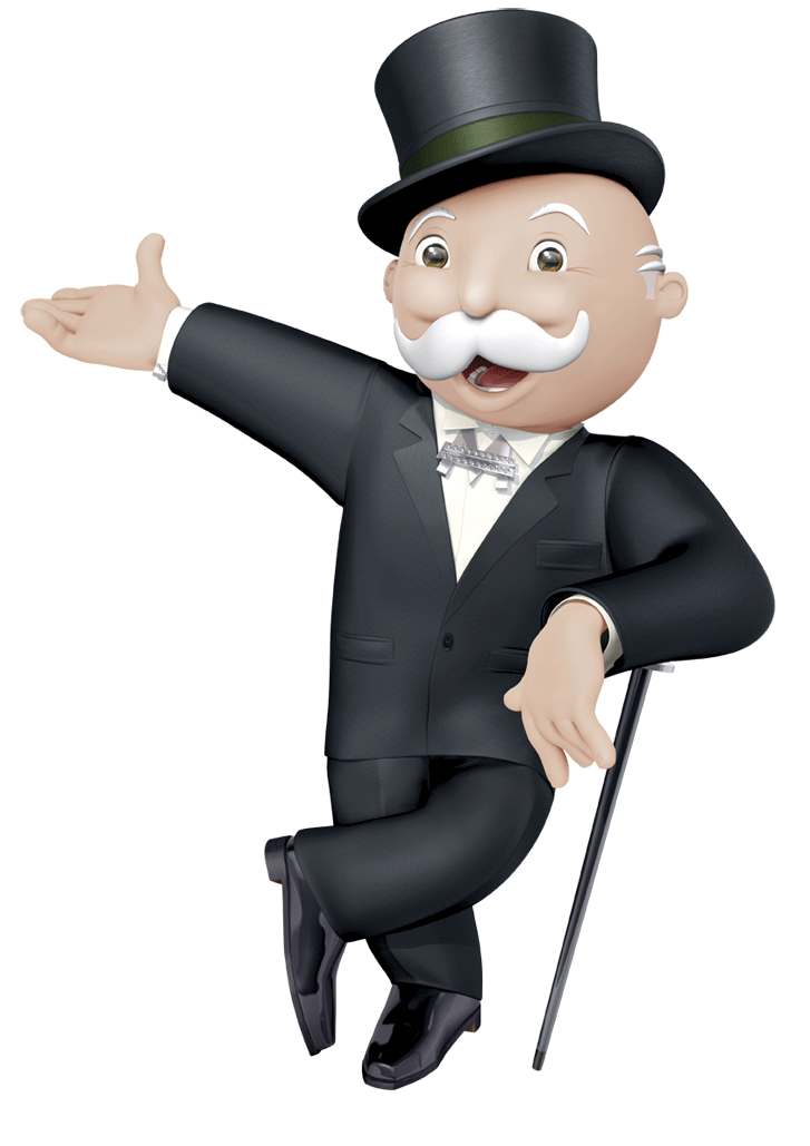 Mr Monopoly Standing transparent PNG.