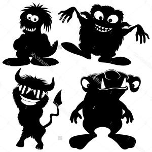 Download monster silhouette free clipart 20 free Cliparts ...