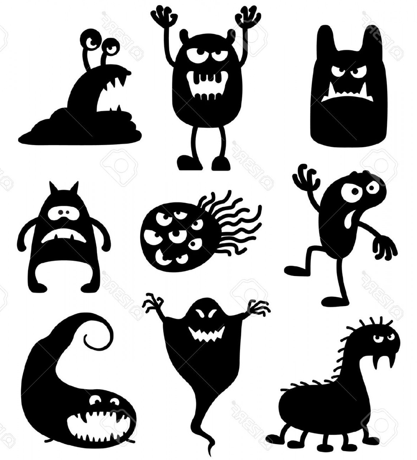 Download monster silhouette free clipart 20 free Cliparts | Download images on Clipground 2021