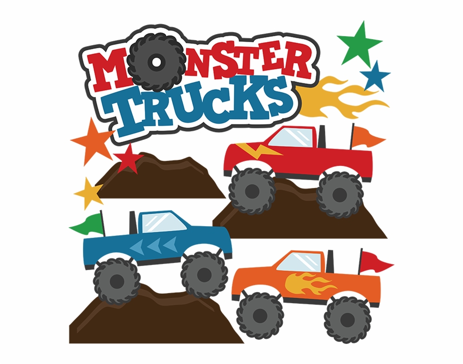 Monster Trucks Svg Scrapbook Collections Monster Trucks.