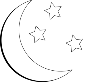 Moon And Stars Clipart.