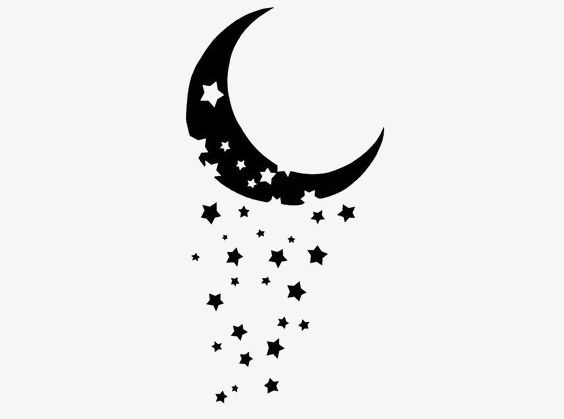 Moon And Stars PNG, Clipart, Decoration, Five Pointed, Five.