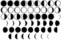 Moon Phases Clipart.