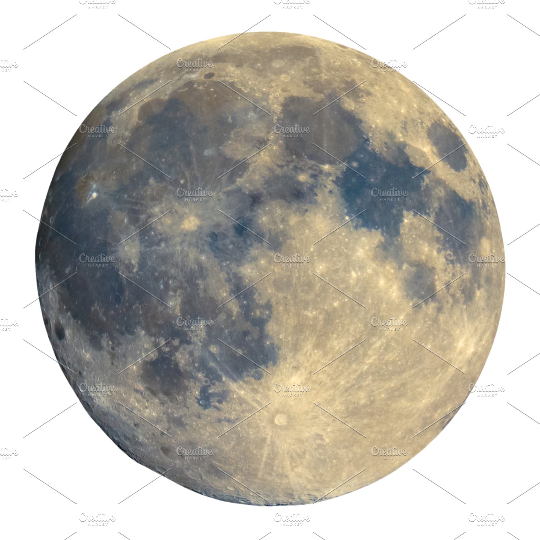 Full moon transparent PNG.