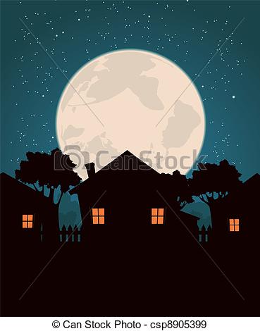 Moonrise Stock Illustrations. 152 Moonrise clip art images and.