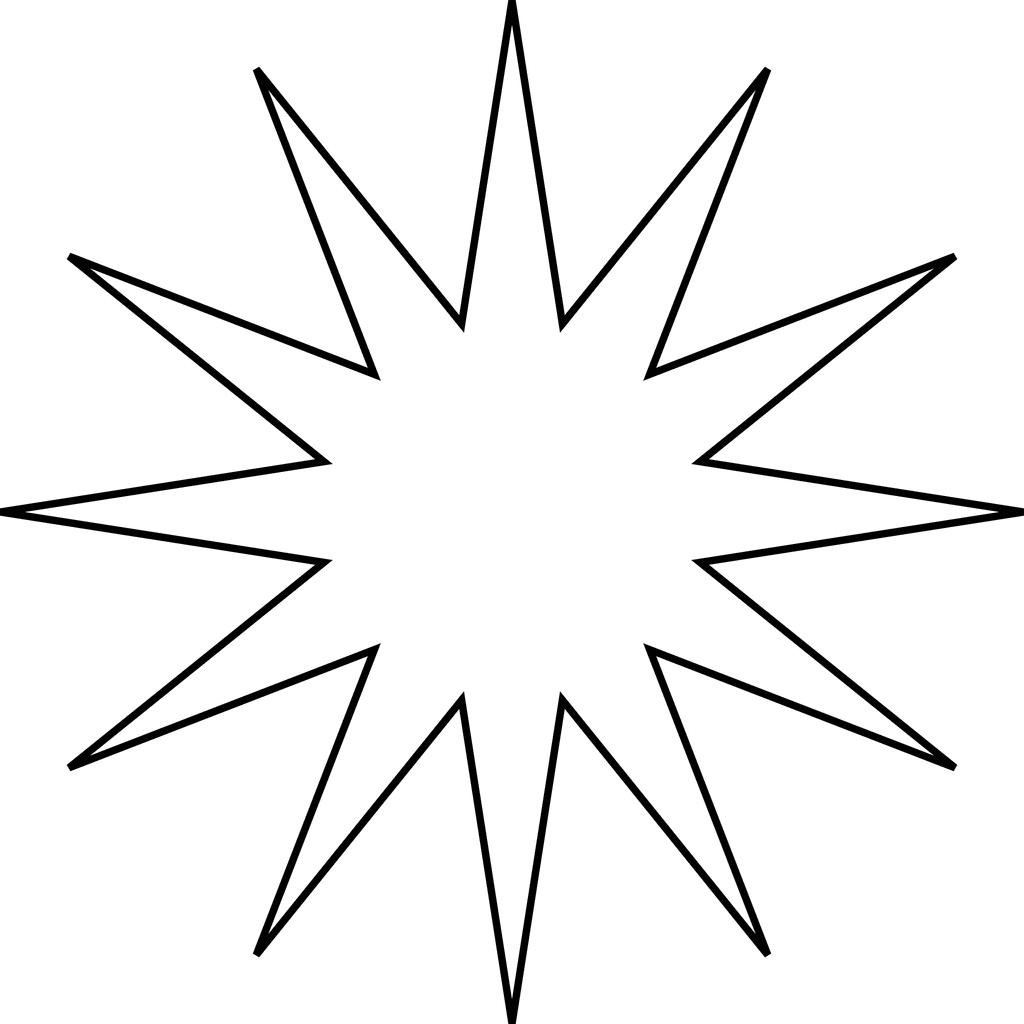 Printable Moravian Star Template