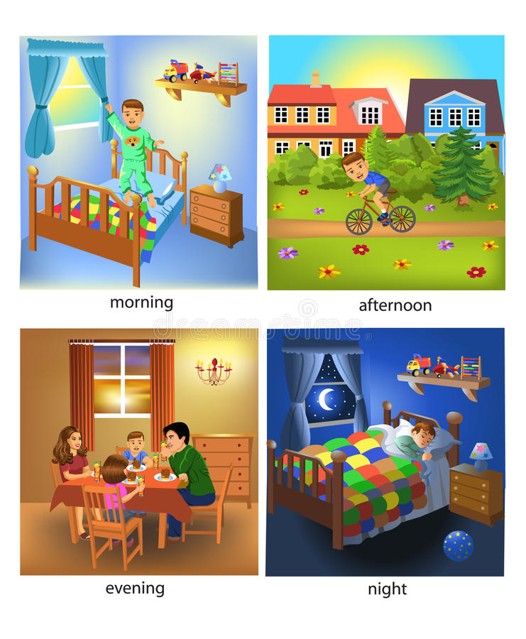 morning afternoon evening night clipart 10 free Cliparts | Download ...