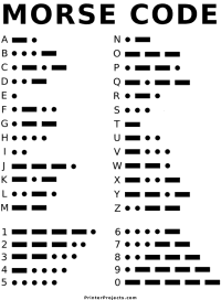 Morse Code Clipart.