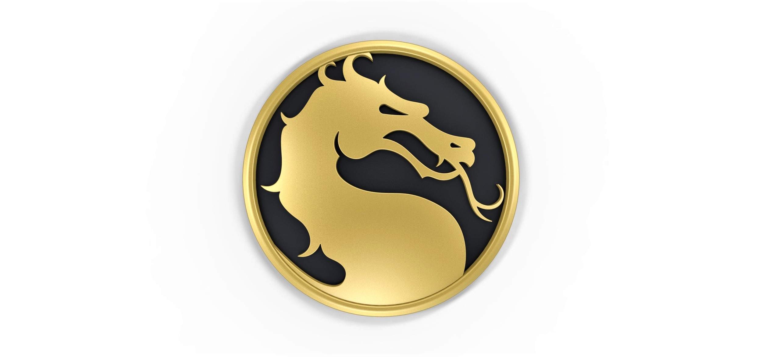 Mortal Kombat Logo Print Ready 3D Model.