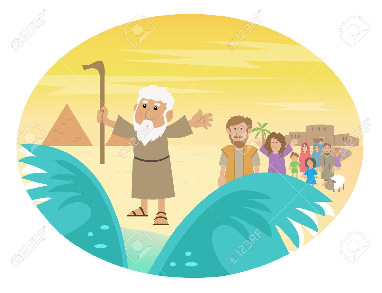 moses red sea clip art 10 free Cliparts | Download images on Clipground ...