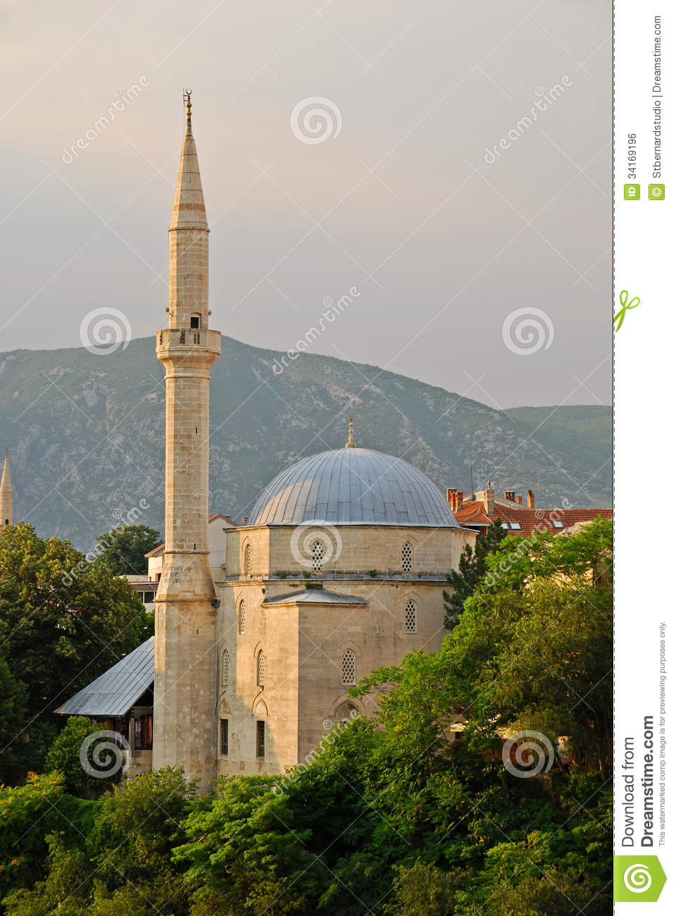 Koski Mehmed Pasha Mosque In Mostar Bosnia Royalty Free Stock.