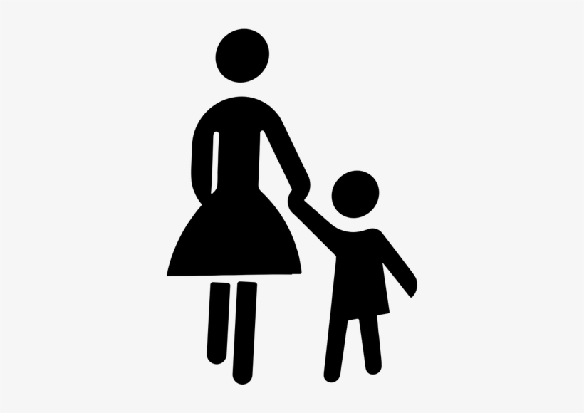 Mother Child Silhouette Clip Art Free.