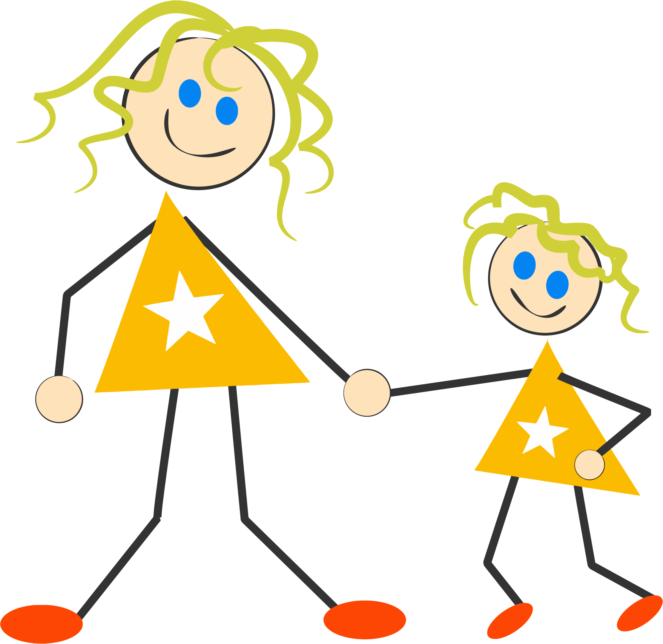 Mother and daughter clipart #41489.