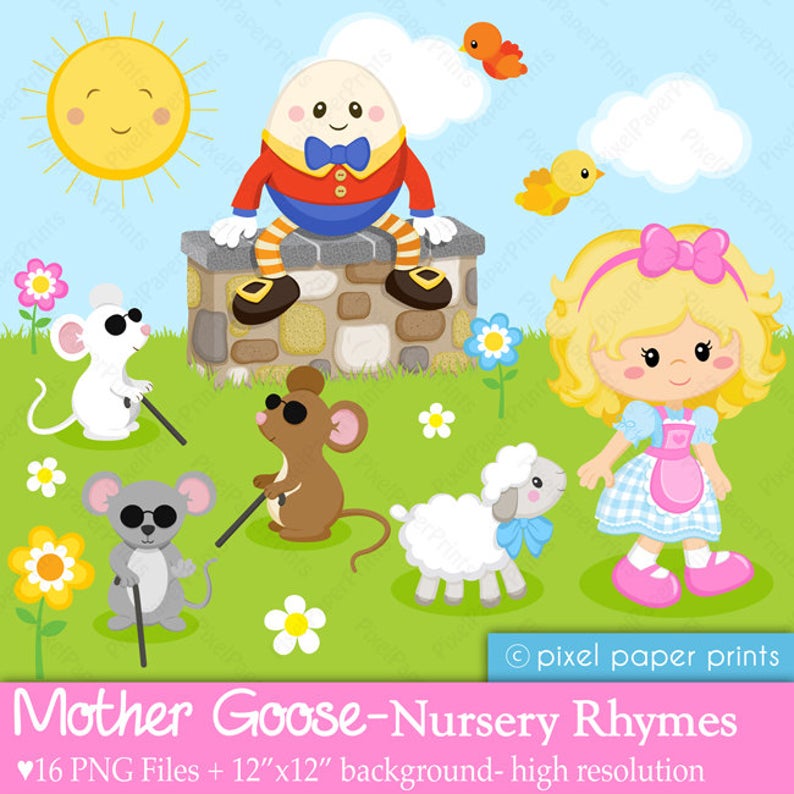 mother goose nursery rhymes clip art 10 free Cliparts | Download images ...