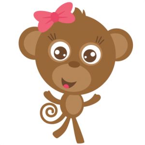 Female Monkey Clipart.