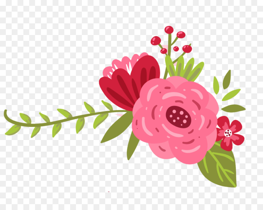 Flower Cartoon Mothers Day clipart.