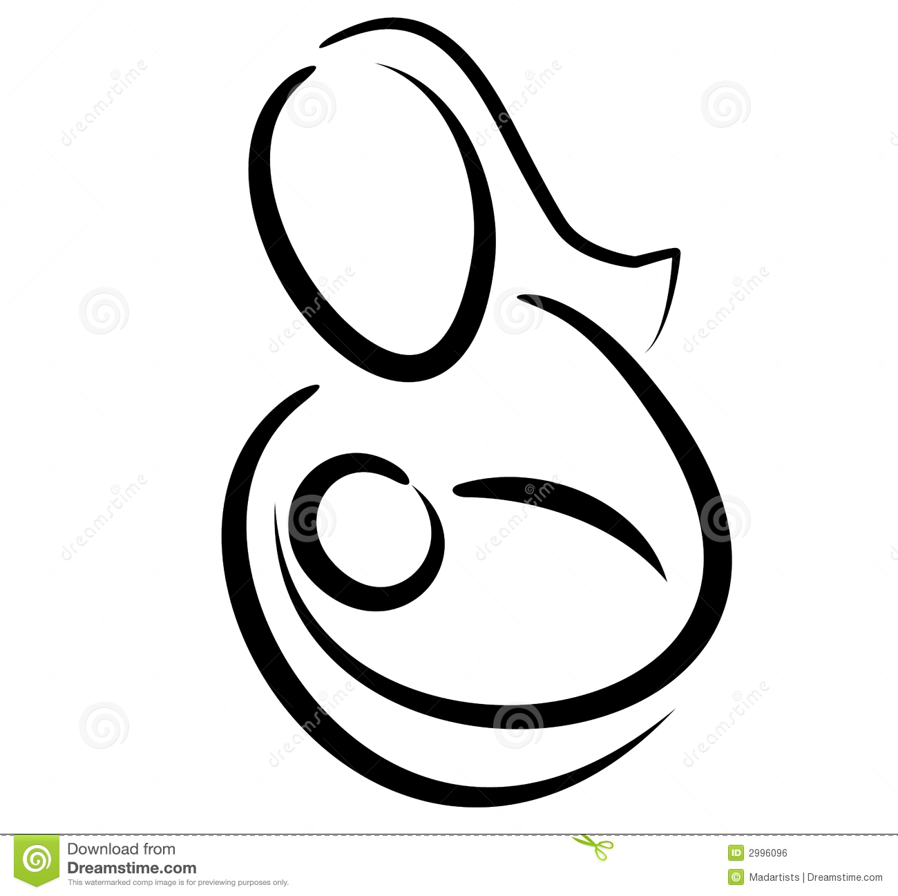 Mother Holding Baby Clipart.