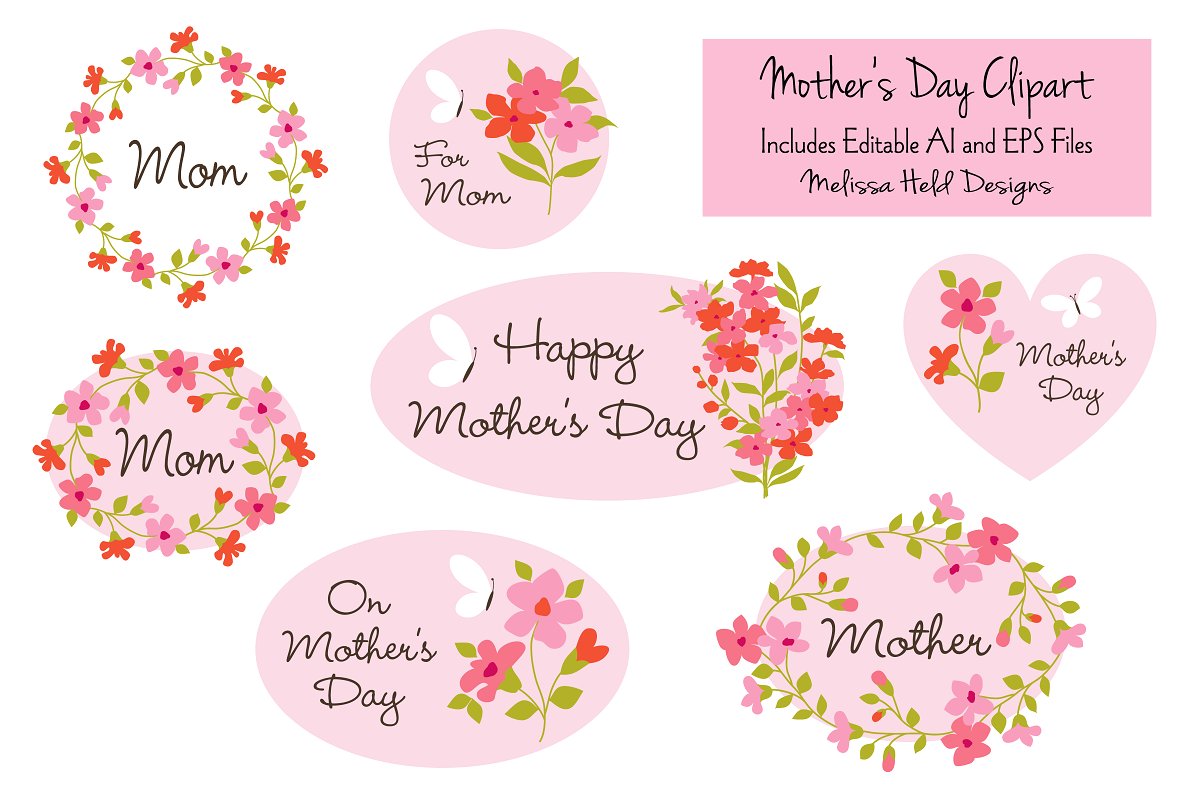 Mother\'s Day Clipart.