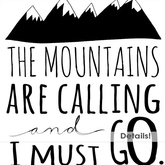 75% SALE Mountain Word Art & Inspirational Quote Clip Art.