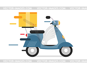 Delivery transport moto bike motorcycle box pack.