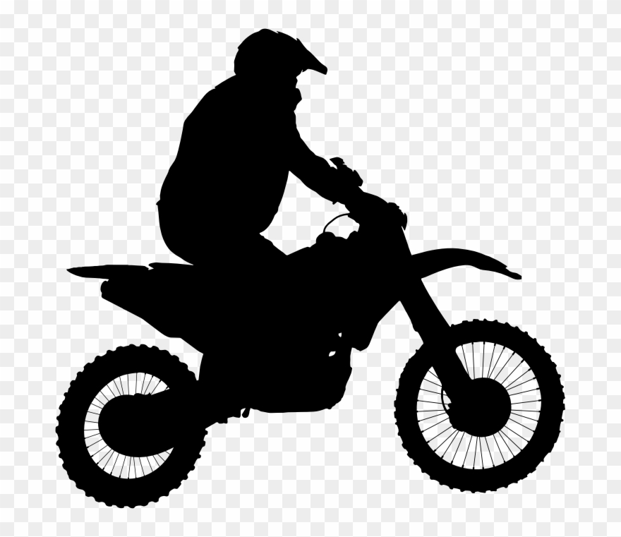 Clipart Motocross Silhouette Diamond Transparent Clip.