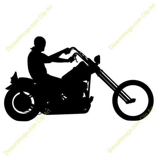 Motorcycle Rider Clipart Free.