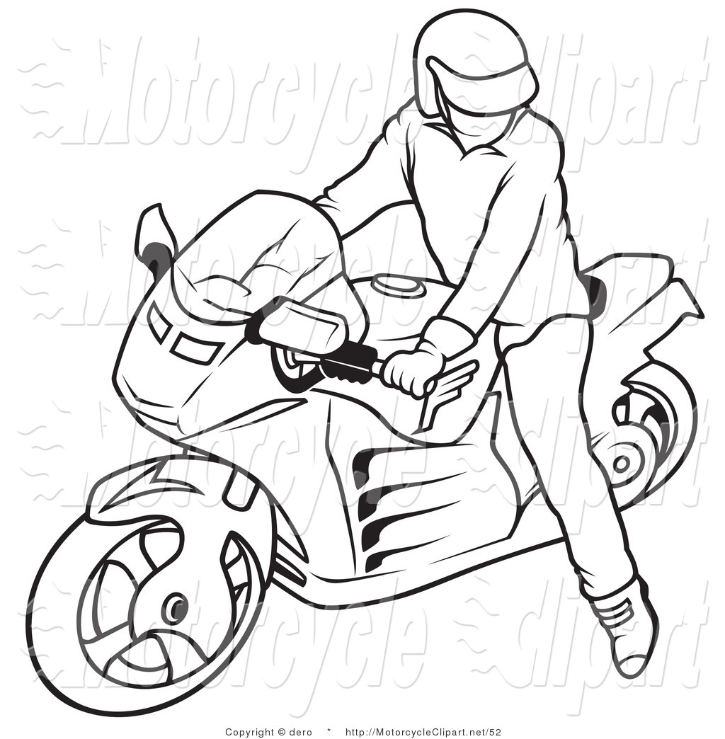 vector clip art of motorcycle templates with ribbons.