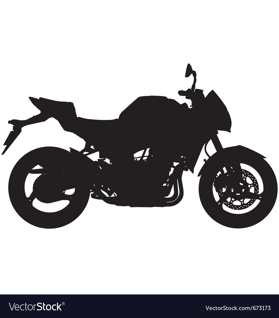 Motorcycle Silhouette Vector.