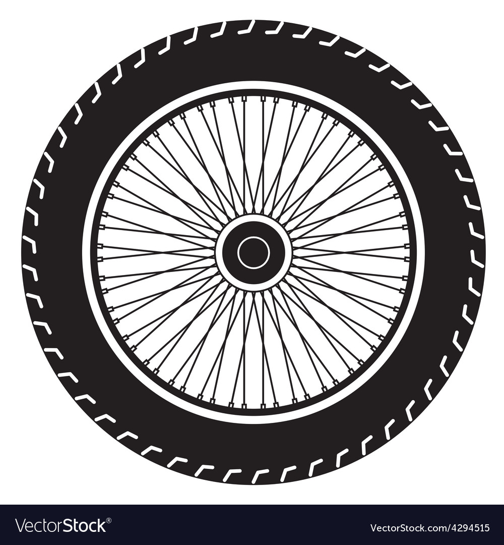 Motorcycle wheel.