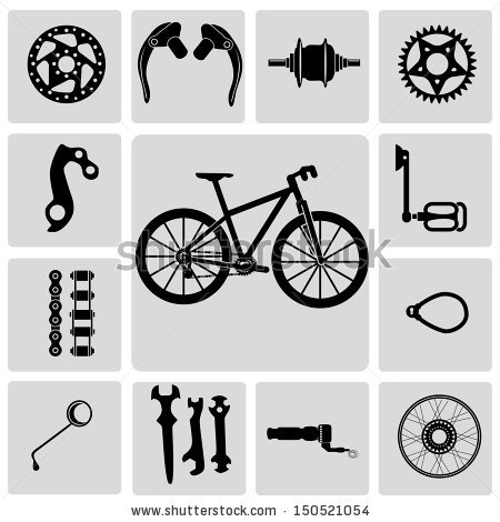 Bicycle Parts Stock Images, Royalty.