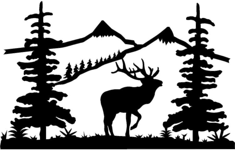 Free Free 192 Deer Mountain Silhouette Svg SVG PNG EPS DXF File