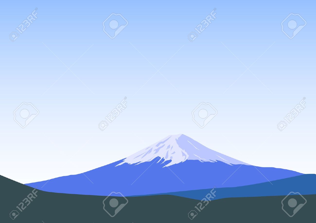 Fuji Mountain Clipart.