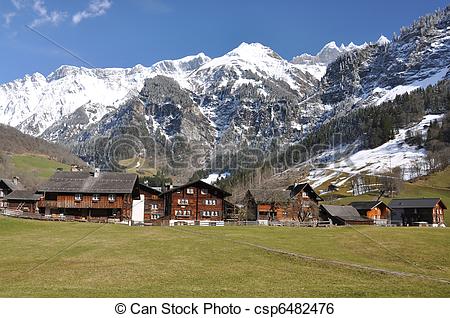 Stock Image of Elm, Switzerland csp6482476.