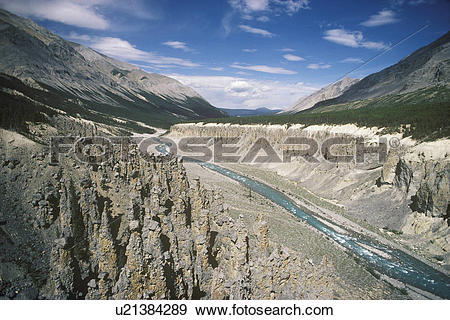Stock Photograph of Aerial of Wokkpash Gorge in Stone Mountain.