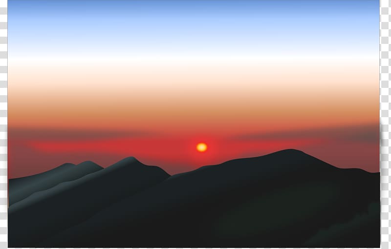 Sunrise Mountain Sunset , mountain transparent background.