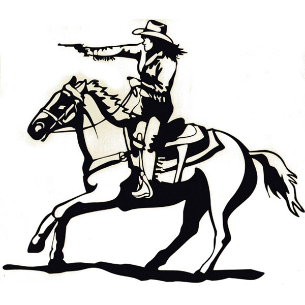Mounted shooting clipart.