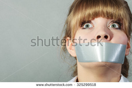 Duct Tape Mouth Stock Images, Royalty.