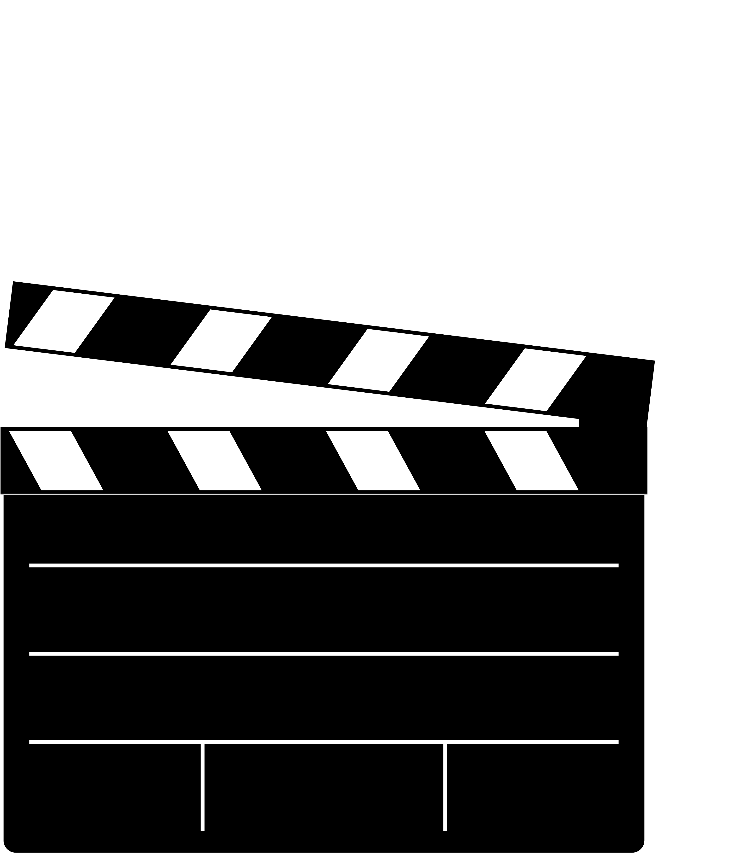 Movie Clapper Clip Art.