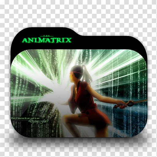 Movie Folders , green and black Animatrix file name.