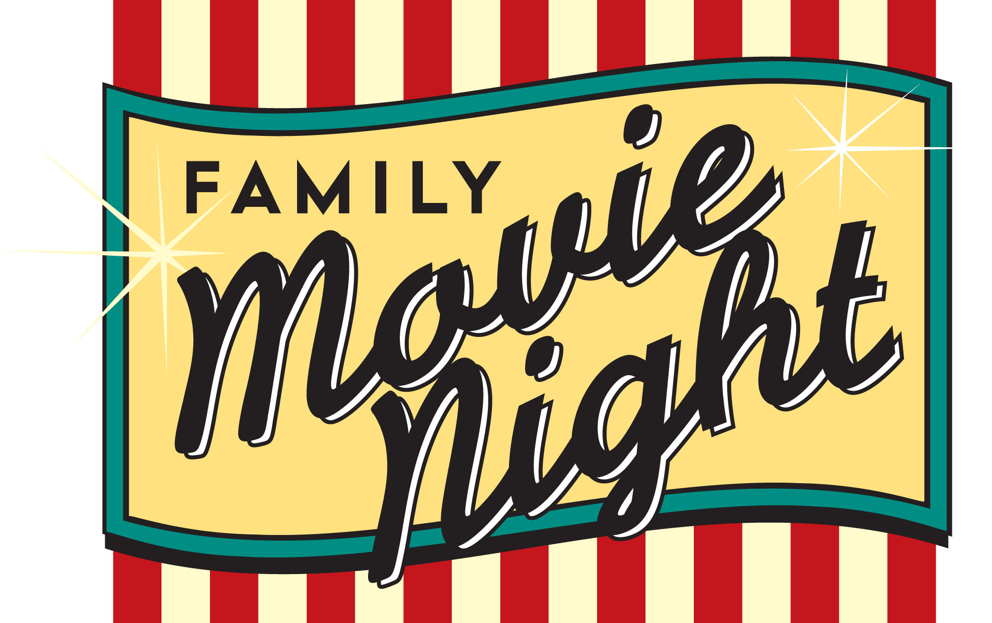 Family Movie Night Clipart.